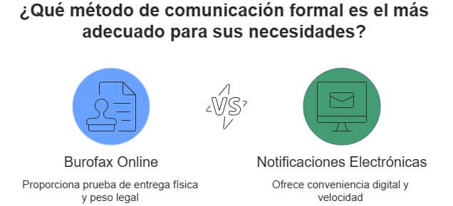 Burofax postal online vs burofax electrónico