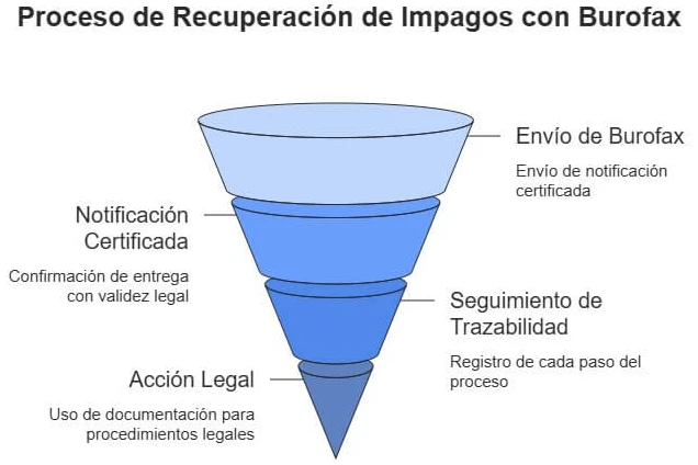 Proceso de recuperación de impagos con Burofax