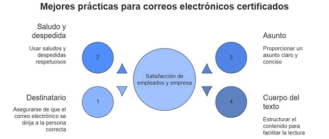 El uso del email certificados para comunicar cambios internos a empleados